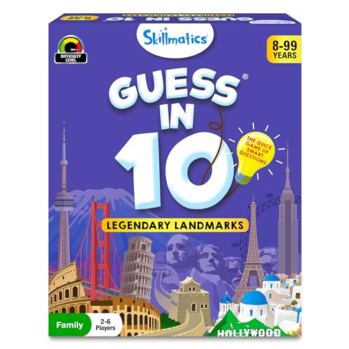 Skillmatics Guess in 10 Legendary Landmarks, Educational Travel Toys for Boys, Girls, and Kids Who Love Card Games, Board Games, Geography and History, Trivia, Gifts for Ages 8, 9, 10 and Up - style: 5. Landmarks