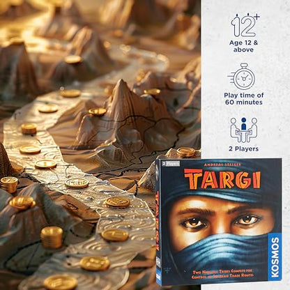 Thames & Kosmos | Targi | Two Player Game | Strategy Board Game | Golden Geek Award Nominee | Kennerspiel Des Jahres Award Finalist - style: Targi