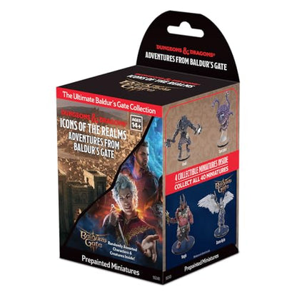 WizKids D&D Icons of the Realms: Adventures from Baldur's Gate Single Booster | Dungeons and Dragons Figures | Pre-Painted | Blind Box - style: Single Booster