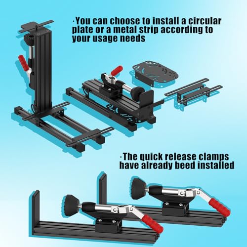 wuutyty 2-Pack Universal Flight Simulator Desk Mount, Adjustable Stand for HOTAS Joystick and Throttle, Compatible with Logitech X52/X56, Thrustmaster T.16000M/T.Flight, WINWING ORION