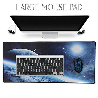 XXL Professional Large Mouse Pad & Computer Game Mouse Mat (35.4x15.7x0.1IN, 90x40 Space) - color: 90x40 Space, size: 35.4x15.7x0.1IN