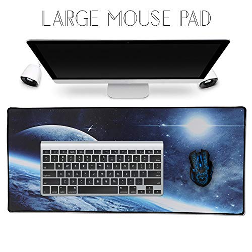 XXL Professional Large Mouse Pad & Computer Game Mouse Mat (35.4x15.7x0.1IN, 90x40 Space) - color: 90x40 Space, size: 35.4x15.7x0.1IN