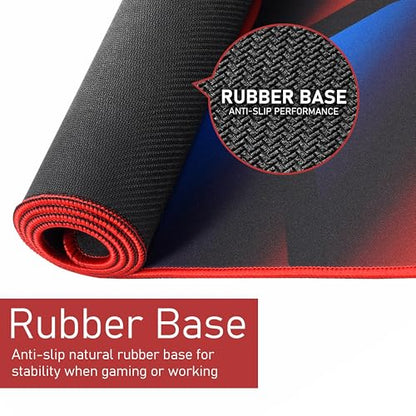 iRocks C23 Extended Gaming Mouse Pad, Table Pad, Desk Mat, Waterproof, Durable Surface, Compatible with All Mice – 31.5” x 11.81”