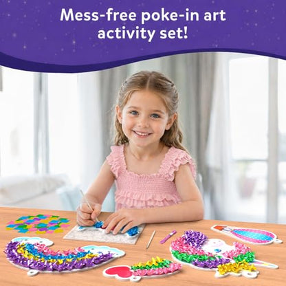 Skillmatics Poke-in Art – Magical Unicorn Dream Decor, DIY Wood Craft Kit | 5 Foam Pieces, Mess-Free Fun for Kids, Screen-Free Activity, Gifts for Ages 4, 5, 6, 7, 8, 9 - style: 4. Unicorn Dream Décor