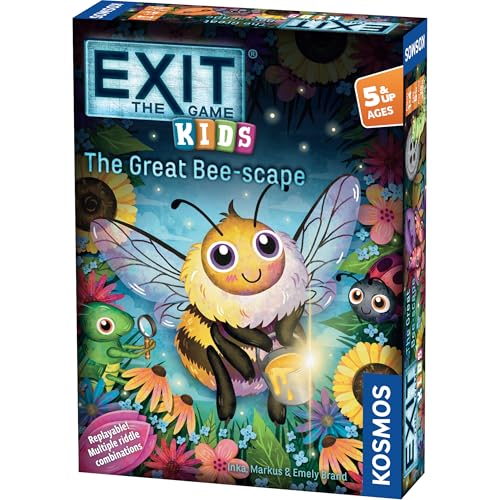 EXIT: Kids -The Great Bee-Scape | Fun, Puzzle Mystery Kids Game, 1-4 Players, Cooperative Nature Game, Riddles, Age 5+, by Kosmos