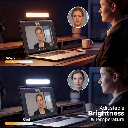 HumanCentric Video Conference Lighting, Laptop Only Webcam Light | For Streaming, LED Laptop Light for Video Conferencing, Zoom Lighting for Computer, Upgrade Light for Zoom Meetings