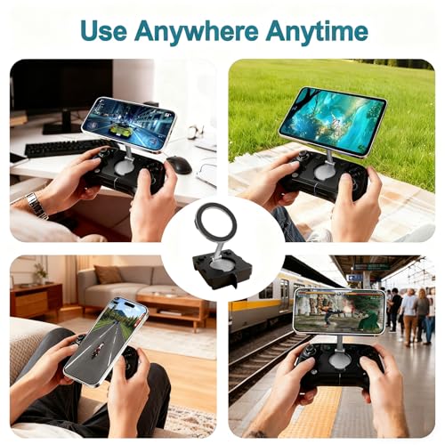 Uonekamo Mobile Clip for GameSir X4 Aileron Controller,Adjustable Phone Mount Holder for Android, Split Design with Travel Case, Compatible with Diablo Immortal, Fortnite, Minecraft & More