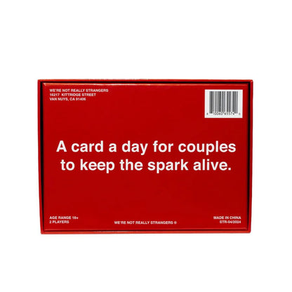 WE’RE NOT Really Strangers 365 Card Game – Daily Conversation Cards for Couples – Gift for Partners, Fun & Meaningful Scratch-Off Relationship & Marriage Activities & Questions, Ages 18+, 2 Players - style: 365