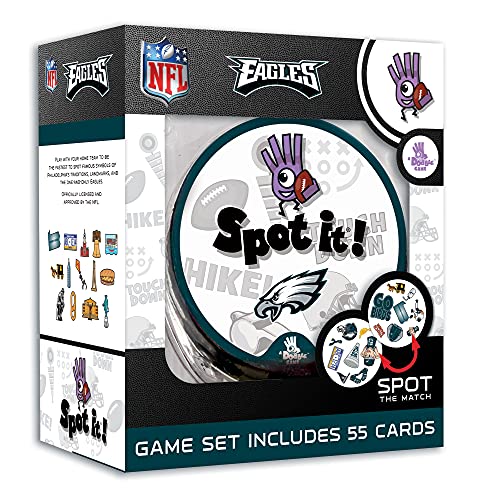 MasterPieces Game Day - NFL Philadelphia Eagles Spot It Game For Kids, Adults, and Family - style: Philadelphia Eagles