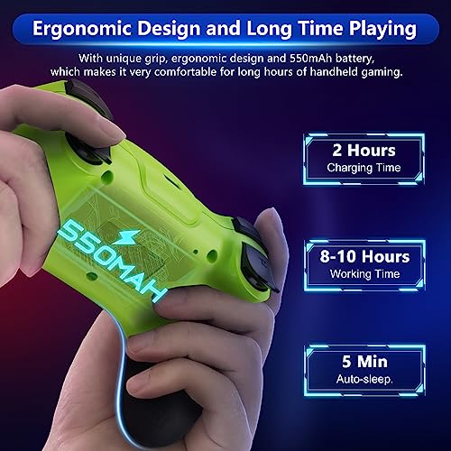 2 Pack Wireless Pro Controllers for Nintendo Switch/Lite/OLED/Switch 2 | 2026 Upgraded Bluetooth Switch Pro Controller with Hall Effect Joystick, 6-Axis Gyro, Dual Vibration, Turbo & Ergonomic Grip - color: Black+Olive