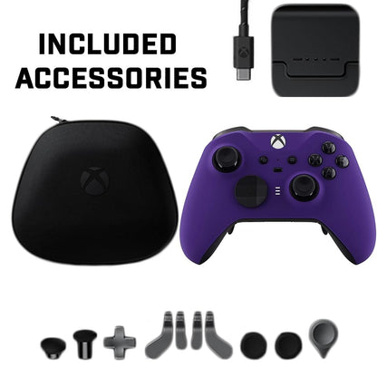 Custom Controllerzz Elite Series 2 Controller Compatible With Xbox One, Xbox Series S and Xbox Series X (Purple) - color: Purple