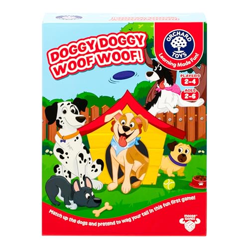 Doggy Doggy Woof Woof. Matching Game for Ages 2-6. Ideal for Developing Memory, with 2 Ways to Play. for 2-4 Players. - style: Doggy Doggy Woof Woof