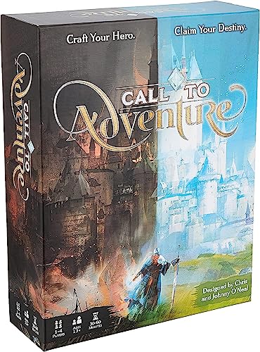 Brotherwise Games Call to Adventure | Strategy Board Game, For 2, 4 Players, Ages 13+, Contains over fully illustrated 150 cards and 24 custom runes