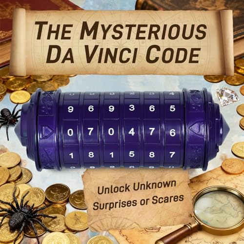 Cryptex Da Vinci Code Numeric, Money Puzzle Box for Cash Gift with Secret Hidden Compartments Birthday Xmas for Men & Women Escape Room Brain Teaser Puzzle Toy Presents (Purple) - color: Purple