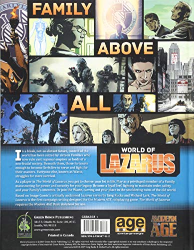 The World of Lazarus: A Modern AGE Campaign Setting