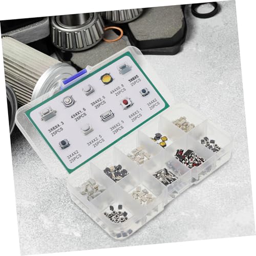 BESTOYARD 250pcs Car Switch Buttons Tactile Push Button Switch Kit Arcade Game Parts Replacement for Automotive
