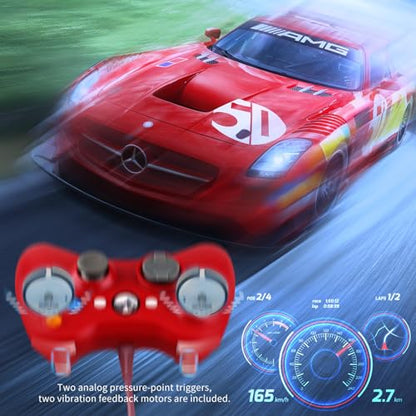 OSTENT Wired USB Controller Gamepad Joystick for Microsoft Xbox 360 Console Windows PC Laptop Computer Video Game Color Red - color: Red