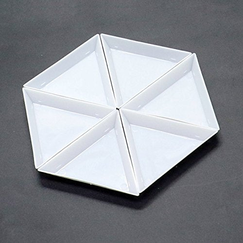 20 PCS Bead Sorting Trays Triangle White Plastic