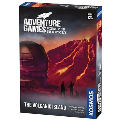 Adventure Games: The Volcanic Island | A Kosmos Game from Thames & Kosmos | Collaborative, Replayable Storytelling Game Experience for 1 to 4 Players | Ages 12+