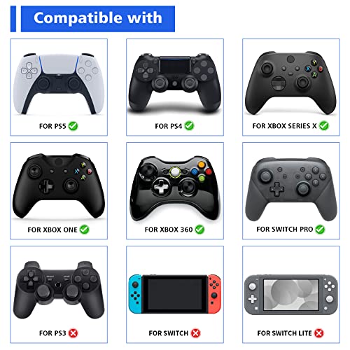 PlayVital Thumb Grip Caps for Xbox Series S/X, Xbox One, Elite Series 2 Controller, Cute Joystick Caps for ps5/EDGE/ps4, Thumbstick Cover for Switch 2 Pro/Switch Pro Controller - Chubby Piggy - color: Chubby Piggy