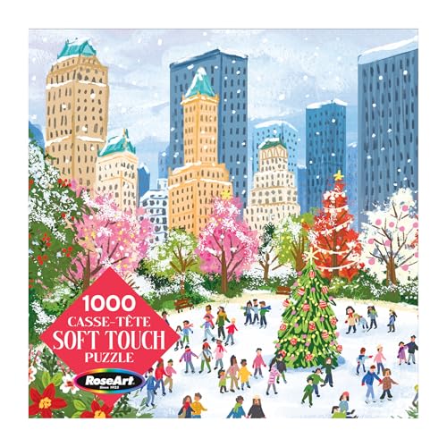 RoseArt - Soft Touch - New York Christmas - 1000 Piece Jigsaw Puzzle for Adults - style: New York Christmas
