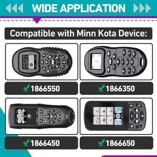 2 Pcs 1866460 Charging Cable Compatible with Minn Kota i-Pilot Remote | Including Bluetooth-Enabled and Legacy Models, Reliable Replacement Power Cord for Quick and Safe Charging