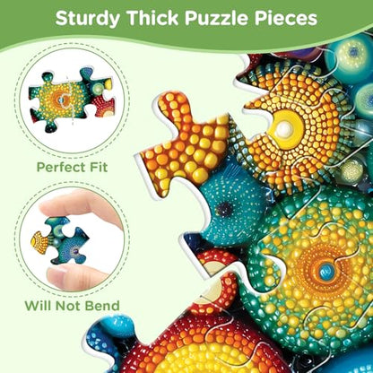 500 Piece Puzzles for Adults,Flower Jigsaw Puzzles 500 Pieces,Funny Puzzles 500 Piece Adult Puzzle with Letters on Back Premium Cardboard Puzzle Challenging Puzzles Family Game Gift 20.5x15 in - style: Flower