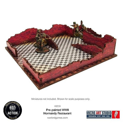 WW2 Normandy Restaurant HDF Prepainted Terrain