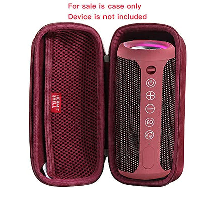 Hermitshell Hard Travel Case for Ortizan Portable Bluetooth Speaker IPX7 Waterproof Wireless Speaker (Wine Red) - color: Wine Red