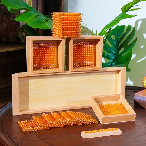 Premium Montessori Math Materials Kit 3| Complete 12-in-1 Curriculum Set for Kids 3-12 ,Stamp Game, Bead Boards, Snake Games, Clock , Homeschool & Classroom Materials ,12 kg/27lbs (Math Series Kit 3) - color: Math Series Kit 3