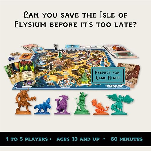 Ravensburger Horrified Games - Greek Monsters - Strategy Board Game - Boost Critical Thinking & Teamwork - Cooperative Gameplay - Unique Monster Challenges - 1 to 5 Players - Adults & Kids 10+