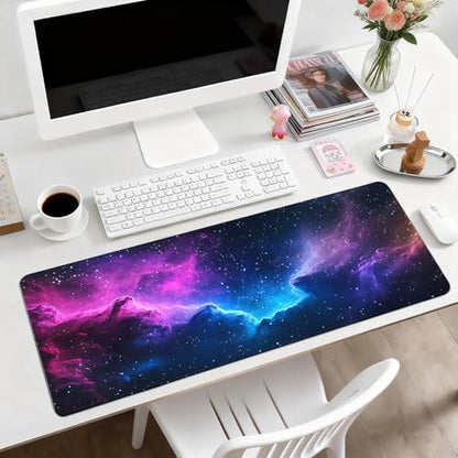 Gaming Mouse Pad, Desk Mat for Keyboard and Mouse, Large Mouse Pad for Desk, Computer Mousepad - color: Starry Sky 5
