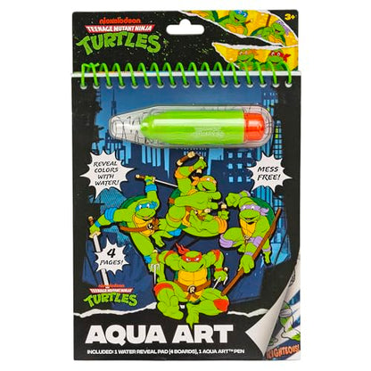 Teenage Mutant Ninja Turtles® Aqua Art, Great Kids Ninja Turtles Toys, TMNT Mess Free Coloring for Toddlers Paint with Water Books for Kids, Toddler Car Activities & Travel Toys, Water Painting Book - style: Teenage Mutant Ninja Turtles