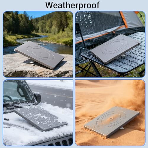 DAIERTEK Starlink Mini Protective Cover Case, Starlink Mini Accessories Silicone Protective Case Satellite Dish Waterproof & Anti-Scratch Cover Perfect for Outdoor Travel RV/Camping(Grey) - color: Gray