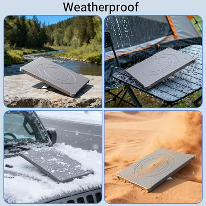 DAIERTEK Starlink Mini Protective Cover Case, Starlink Mini Accessories Silicone Protective Case Satellite Dish Waterproof & Anti-Scratch Cover Perfect for Outdoor Travel RV/Camping(Grey) - color: Gray