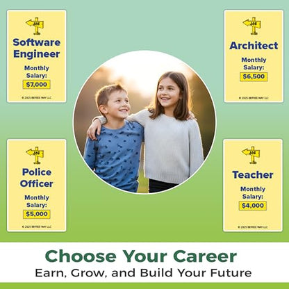 BeFree for HOMSTERS: Family Strategy Board Game – Financial Literacy, Career & Investing | Ideal for Kids Ages 8–12 (Adult Guidance Suggested) | Learn Smart Decisions & Buying Your First Home