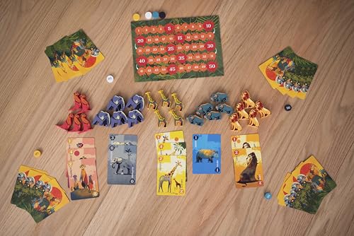 25th Century Games Botswana – Animal Collecting Strategy Card Game by Reiner Knizia Ages 7+ | 2–5 Players | 20–30 Min Playtime | Family-Friendly Gameplay