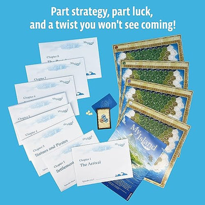 Thames & Kosmos My Island | Legacy Family Board Game | 24-Episode Island-Building Campaign | By Reiner Knizia | 2–4 Players | Ages 10+ - style: My island