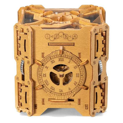 Puzzle Potato Tesla Box - Electronic Puzzle Box - Escape Room Game in a Box - Brain Teaser - 3D Wooden Puzzle for Adults - Money Puzzle Box for Cash Gift - Birthday GiftBox MoneyBox - color: Tesla Box