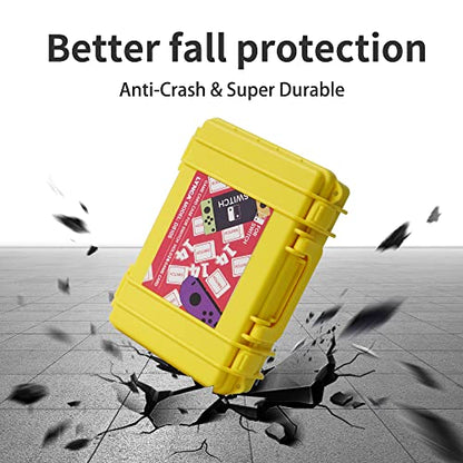 LYNCA Switch Game Card Case - Protective Cartridge Holder, 16 Slot Storage Box for Nintendo Switch Games - color: D810S