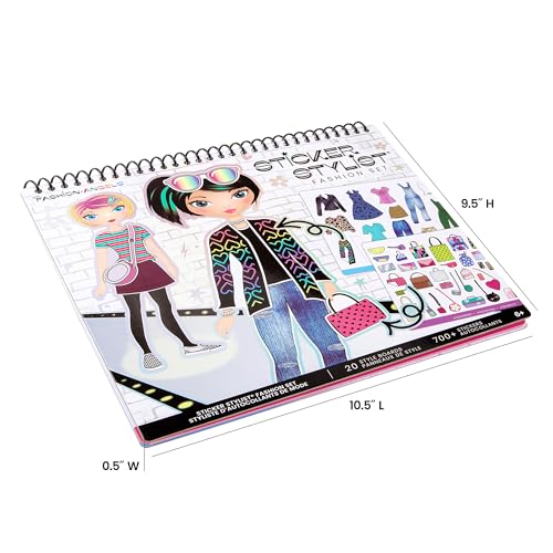 Fashion Angels Designer Kit for Girls | Fashion Activity Sticker Book with 700+ Stickers, Road Trip Essentials, Ideal for Kids Ages 6+ - style: Fashion Design