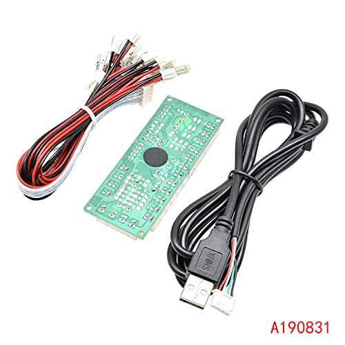 Zero Delay Arcade USB Encoder PC to Joystick Push Buttons Wired Cables for Fight Stick Control Module Board DIY Arcade Game Kit