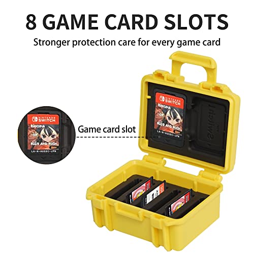 LYNCA Switch Game Card Case Compatible with N Switch Games, Protective Switch Game Cartridges Holder Carrying Storage Box, Portable Game Card Holder Case 8 Cartridge Slots for Nintendo Switch - color: D800S