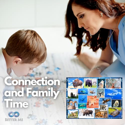 Wildlife of Our National Parks Puzzle 500 Piece - Animal Jigsaw | USA national parks animals from Acadia, Yellowstone, Zion, Arches - great gift - style: Wildlife of National Parks 500pc