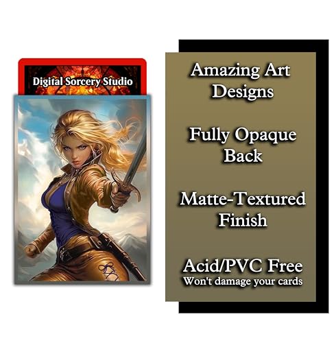Anime Rune Knight Card Sleeves 102 Pack – Compatible with MTG & TCGs – Perfect for Celes Rune Knight & Final Fantasy Commander Decks – Premium Card Game Sleeves for Magic - color: Anime Rune Knight