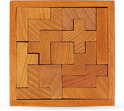 Wooden Brain Teaser Puzzles for Kids Children & Adults. New Level of Challenge for Those who Love Good Mental Workout - style: Classic