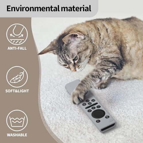 Hi Color Remote Cover for Samsung BN59-01388 BN59-01393 Silicone Remote Case Protective Sleeve (Grey) - color: grey