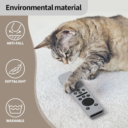 Hi Color Remote Cover for Samsung BN59-01388 BN59-01393 Silicone Remote Case Protective Sleeve (Grey) - color: grey