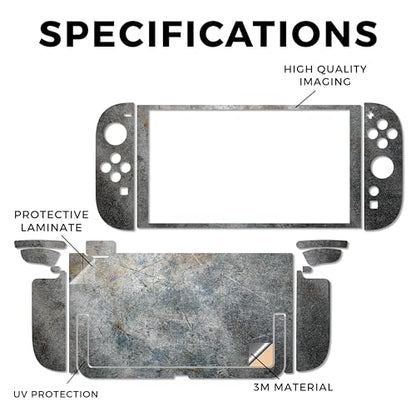 Glossy Glitter Gaming Skin Compatible with Nintendo Switch 2 Console Only - Shadow Concrete - Premium 3M Vinyl Protective Wrap Decal Cover - Easy to Apply | Crafted in The USA by MightySkins - color: Shadow Concrete, size: Switch 2 Console Skin Only, styl