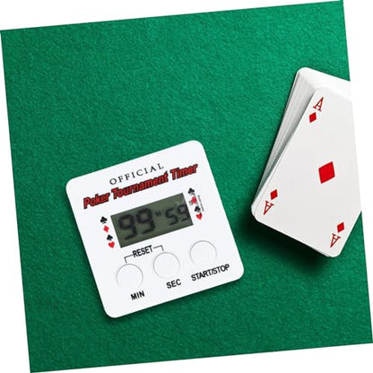 HANABASS and Break Resistance Poker Timer Digital Countdown Timer Pause Button for Poker Night Party